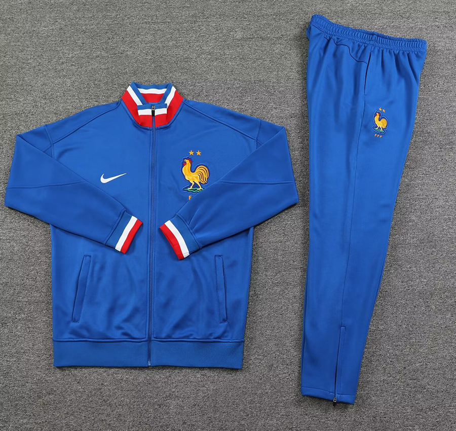 2024-25 France blue Jacket training suit